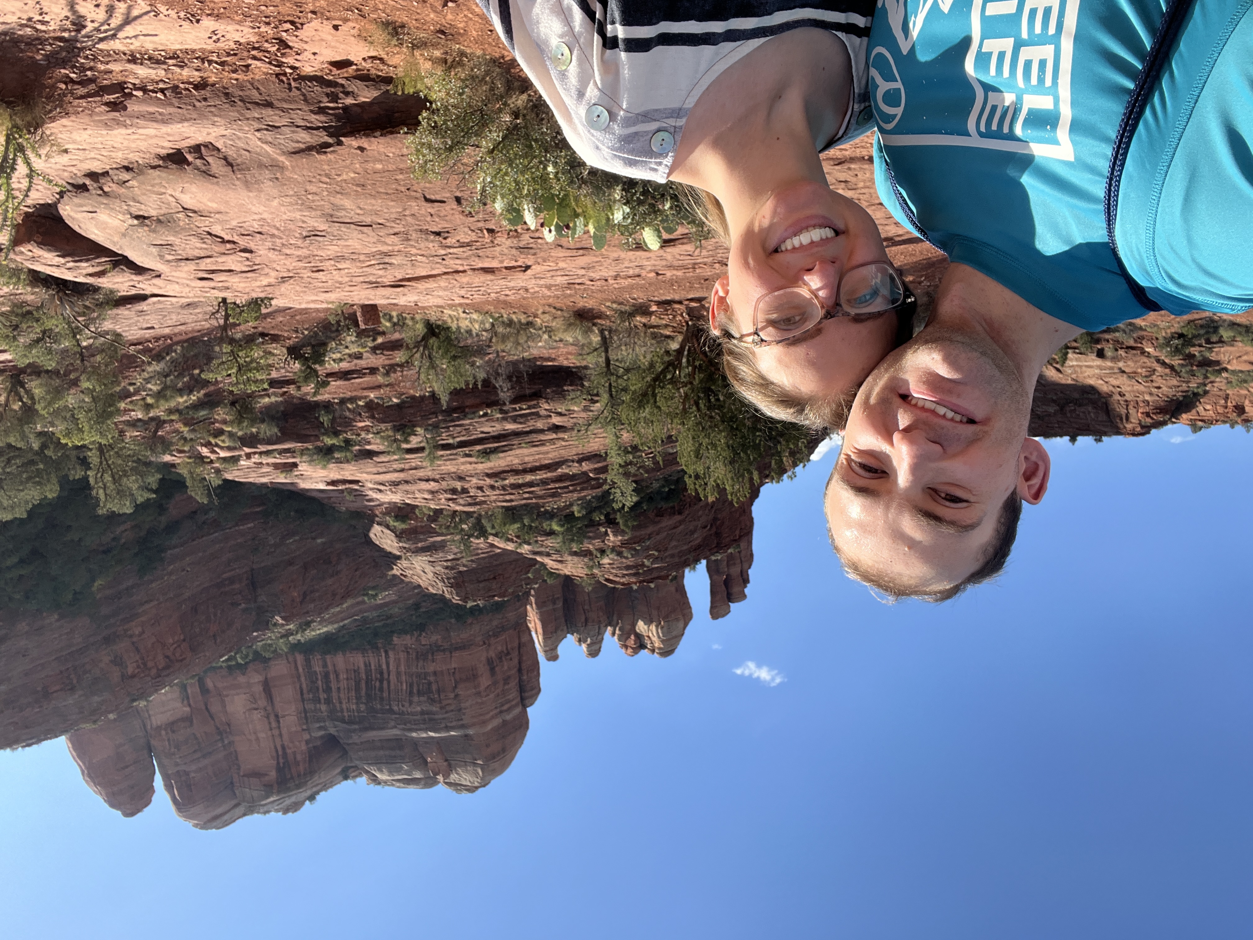Selife in front of Cathedral Rock in Sedona