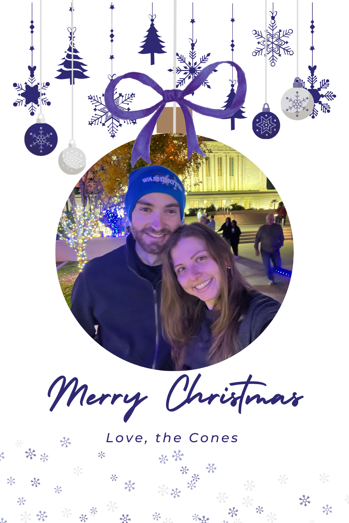 Simple Christmas Card from the Cones